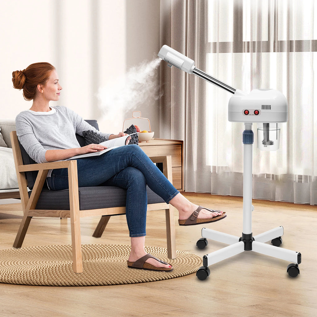 750ml Ozone Facial Steamer Height Adjustable Sprayer 360° Rotatable Movable