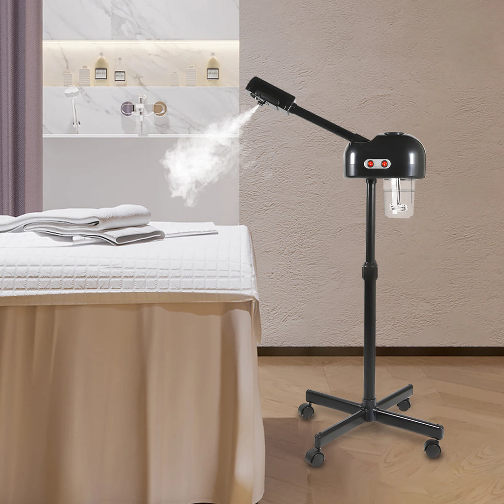 750ml Ozone Facial Steamer Height Adjustable Sprayer 360° Rotatable Movable