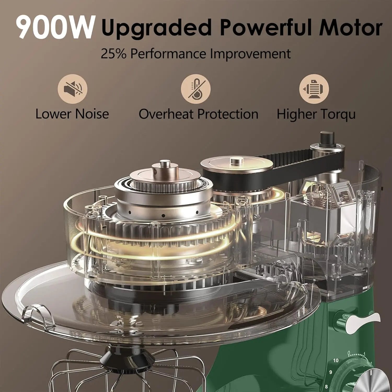 8.5QT Extra Large Stand Kitchen Mixer