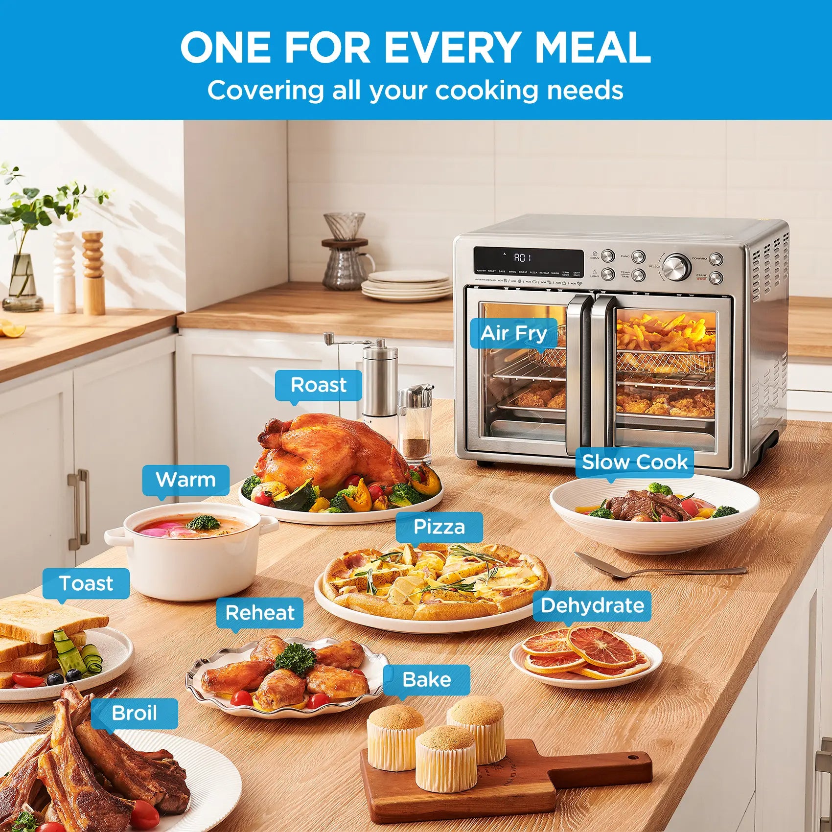 26.4 QT Extra Large Air Fryer Countertop Oven