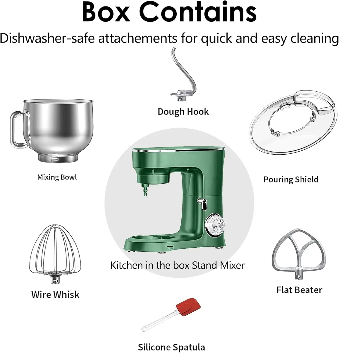 8.5QT Extra Large Stand Kitchen Mixer