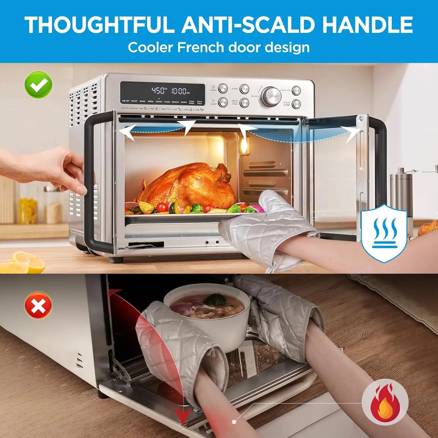 26.4 QT Extra Large Air Fryer Countertop Oven